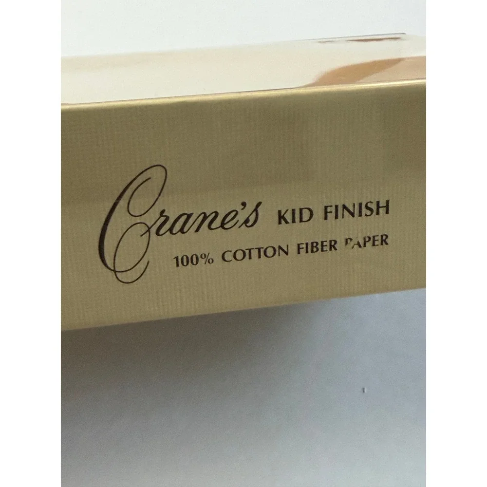 Crane Correspondence Cards Partial Set Ecru Kid Finish Cotton Stationery